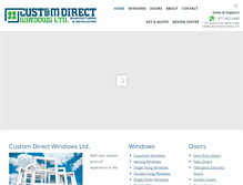 Tablet Screenshot of customdirectwindows.com